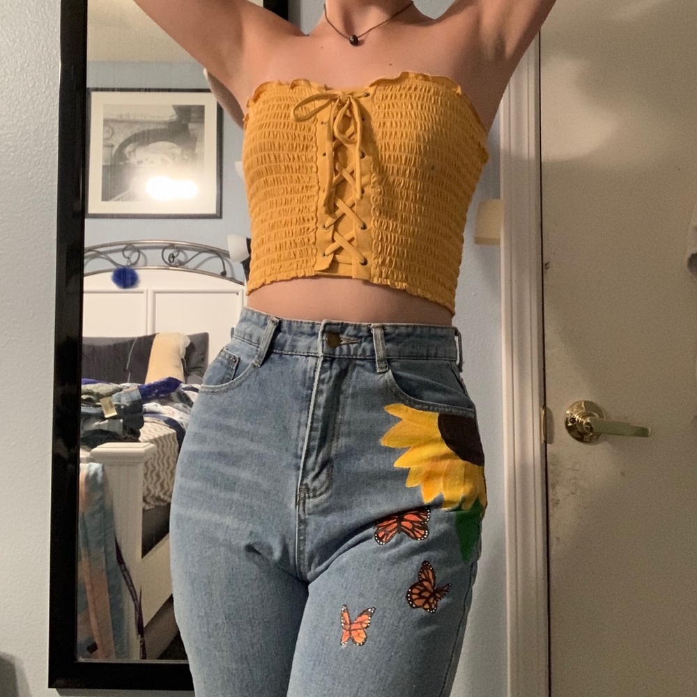 Sunflower panted pants🌻